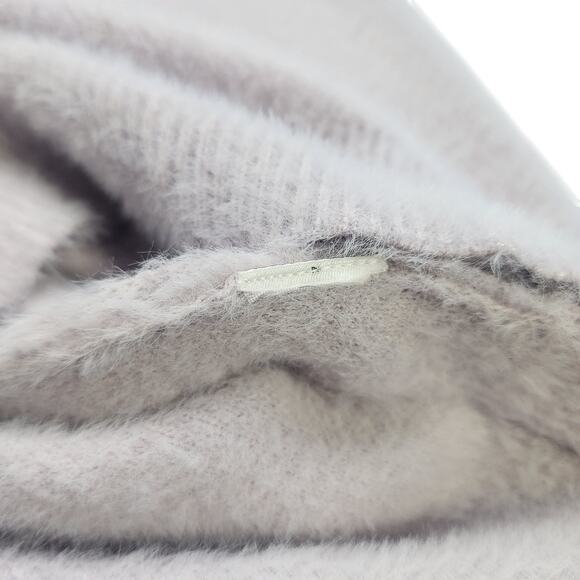 Bailey 44 Womens Mock Neck Fuzzy Sweater Size Large Lilac Lavender Soft Altered - Picture 10 of 12